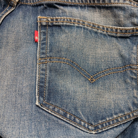 Levis 511 Jeans Mens Size 36x30 Blue Straight Leg Distressed Denim Pants GUC - Picture 7 of 11